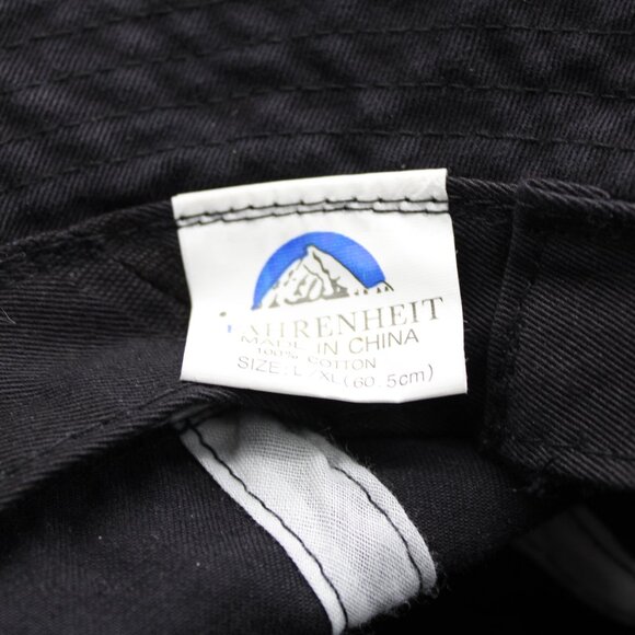 UIC Flames Bucket Hat (VTG) - Black Stitched In Logo - Adult Size XL - Picture 8 of 8